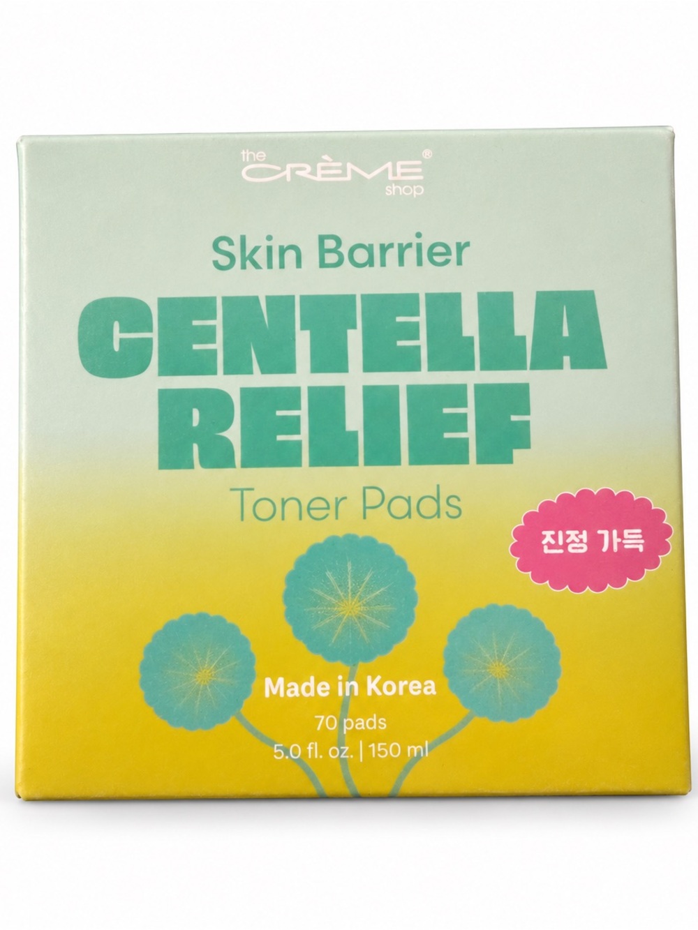 The Crème Shop Centella Relief Toner Pads 70 Count New Sealed